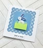 Blank cards - set of 4 quilled rabbits - thank you, get well cards - Image 4