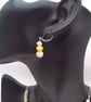 Yellow Glass Bead Necklace and Earrings, Gift Set, Yellow Necklace & Earrings - Image 7