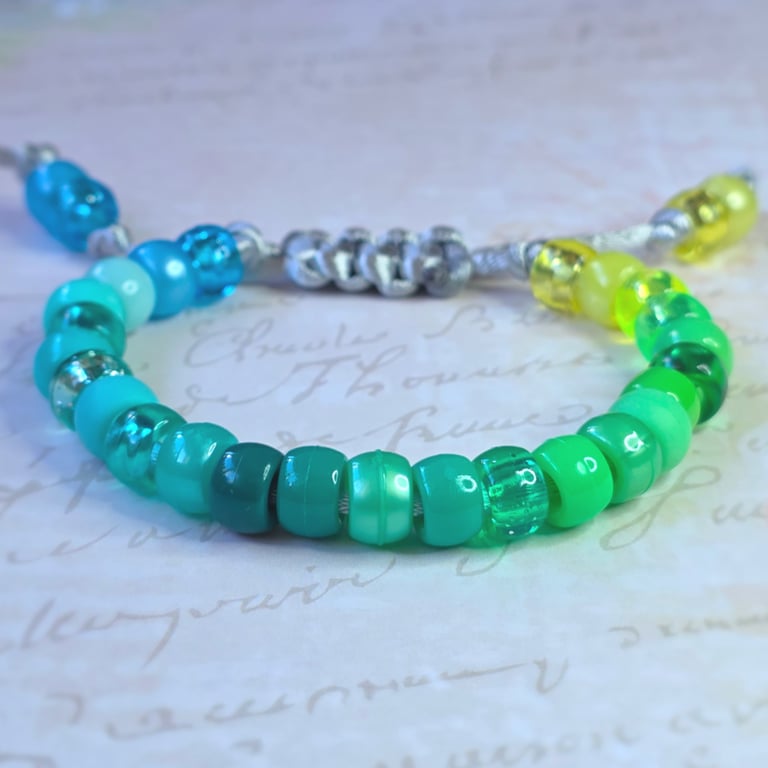 Tropical Lagoon Beaded Bracelet