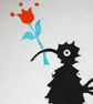Handprinted Flower Stork Card - Image 6