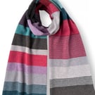 Engineered Stripe Big Scarf