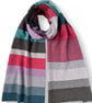 Engineered Stripe Big Scarf