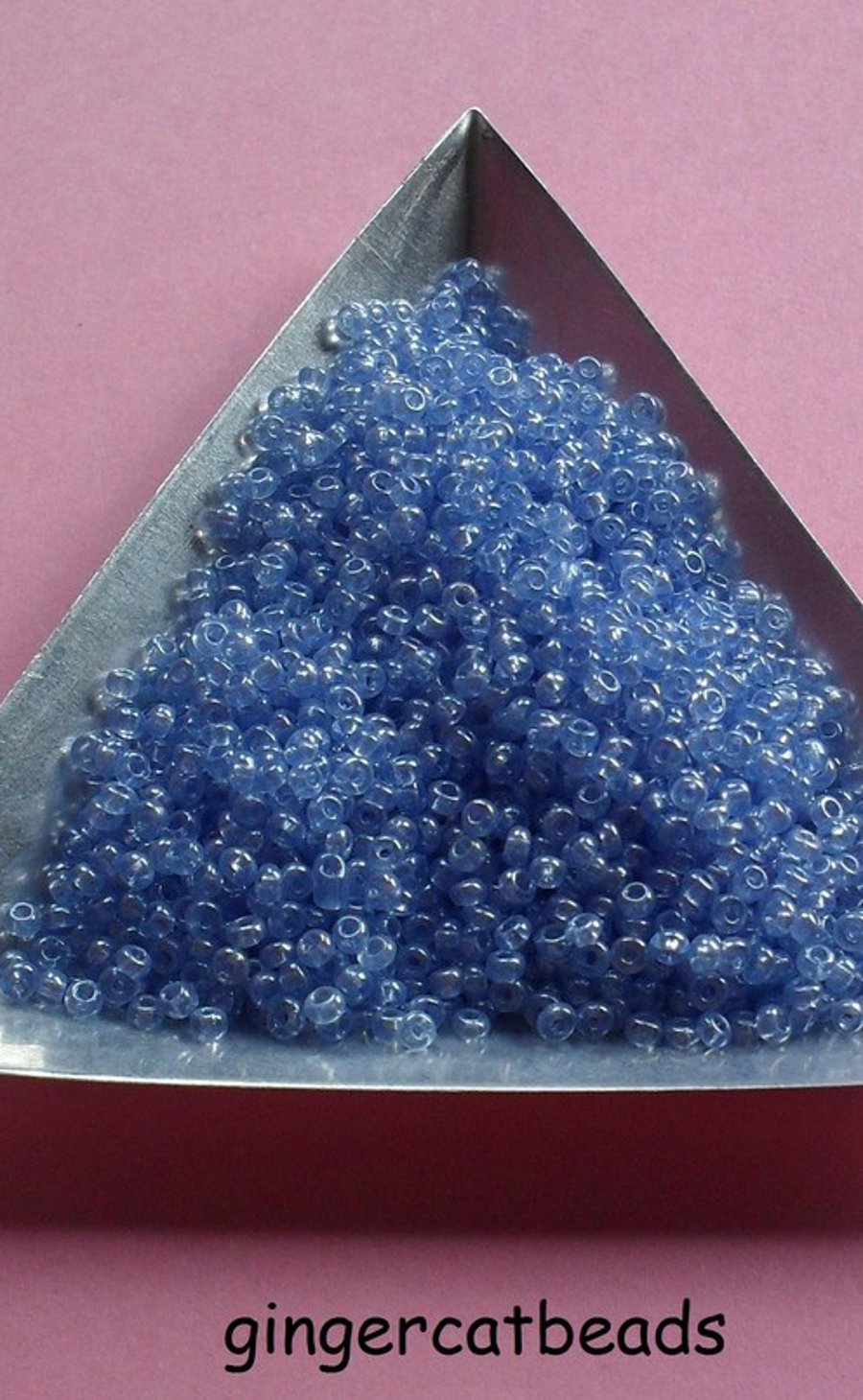 10g Glass Seed Beads - 2mm - Sky Blue 