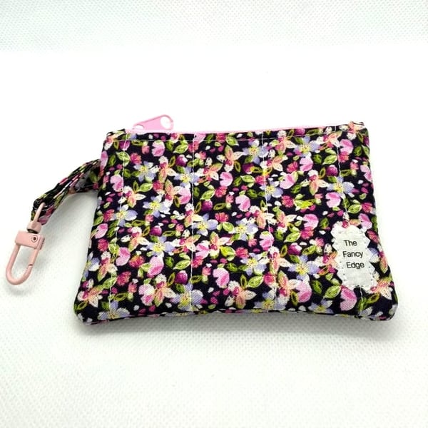 Coin purse, Quilted purse, Zipped coin purse, Card holder, Clip-in purse