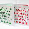 Personalised Christmas Cards - Set of 2 Cards - Paper Cut