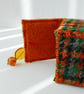 Unique hand embroidered handmade keepsake box in harris tweed - Image 2