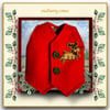 Tailored Christmas Waistcoat - Lined with Father Christmas Print Cotton