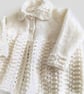 Hand knitted babys matinee coat,baby coat,traditional baby,vintage baby knits - Image 2