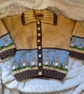 Handknit fairisle children's cardigan with pom pom bunnies - Image 1
