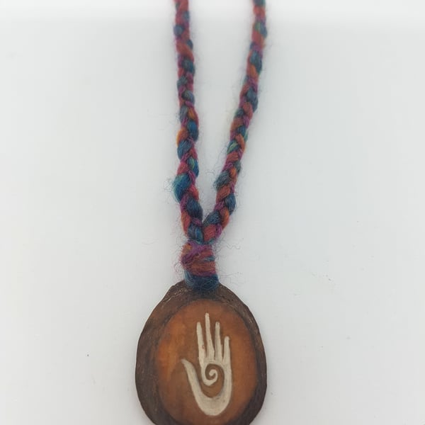 Avocado stone necklace