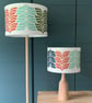 NEW Handmade Leaf Print Lampshade - Multicoloured - British Made 