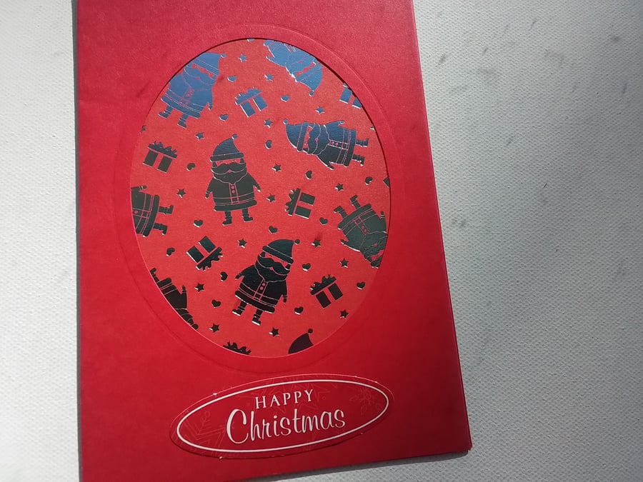 Christmas card. Santa. Christmas gifts. Ref 281