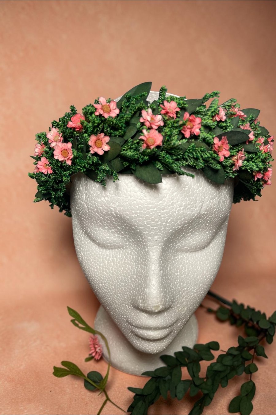Handmade Dried Flower & Preserved Greenery Crown