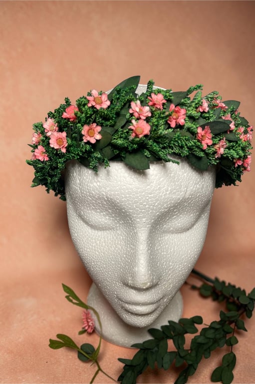 Handmade Dried Flower & Preserved Greenery Crown
