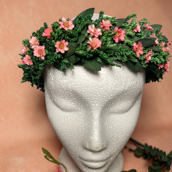 Handmade Dried Flower & Preserved Greenery Crown
