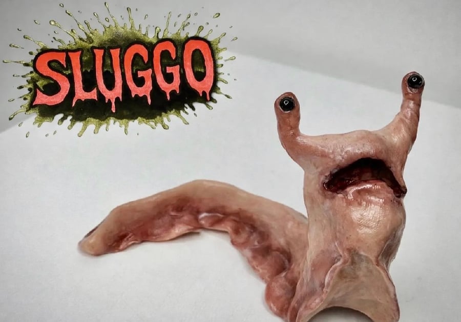 Sluggo- Handmade Polymer clay sculpture 