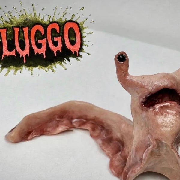 Sluggo- Handmade Polymer clay sculpture 
