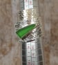 Unique Chuky Light Green Seaham Seaglass Wide Textured Spiral  Ring  - Image 7