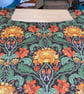 Orange Yellow Green Floral Art Nouveau RETRO Cravendale 60s 70s Vintage Fabric  - Image 2