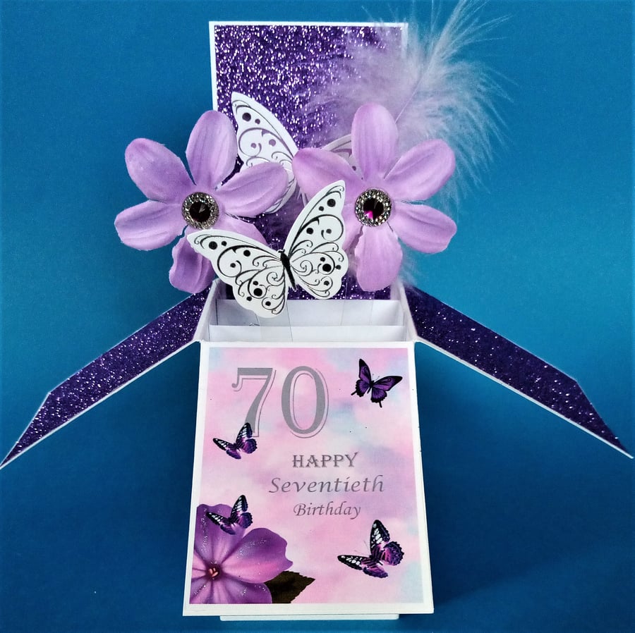 Ladies 70th Birthday Card