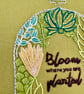 Unique hand embroidered picture of a terrarium of gorgeous plants. Perfect gift - Image 5