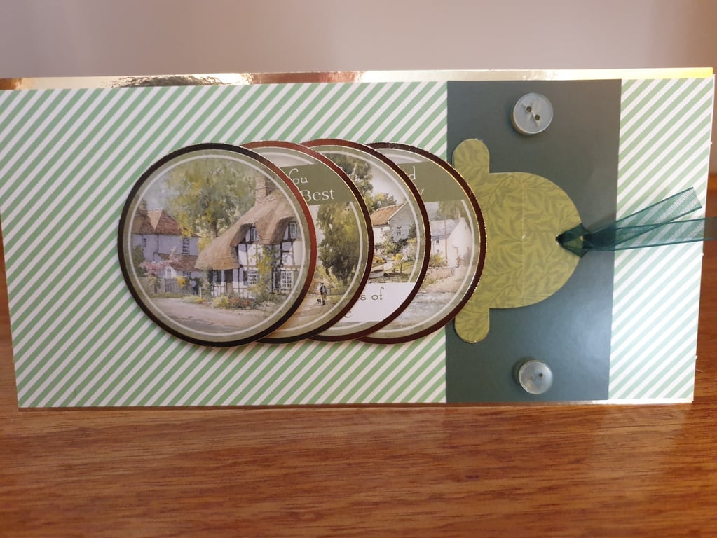 Handmade waterfall card