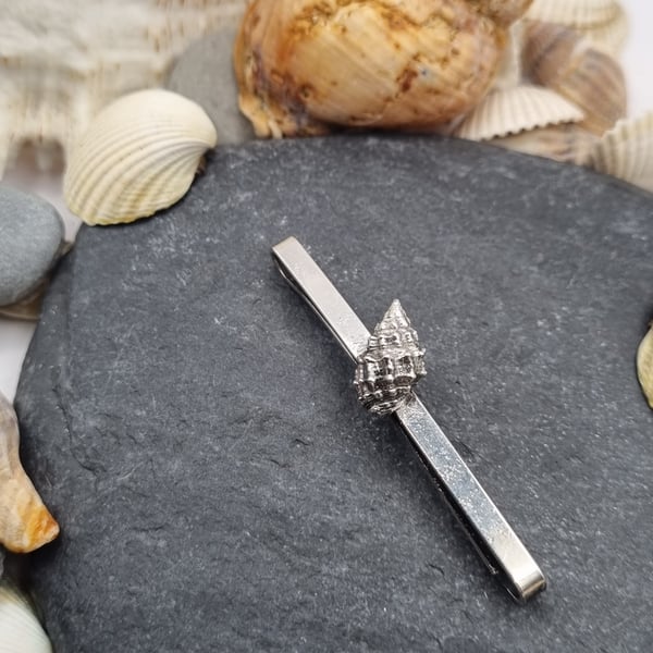 Hair slide with real winkle shell covered in silver!