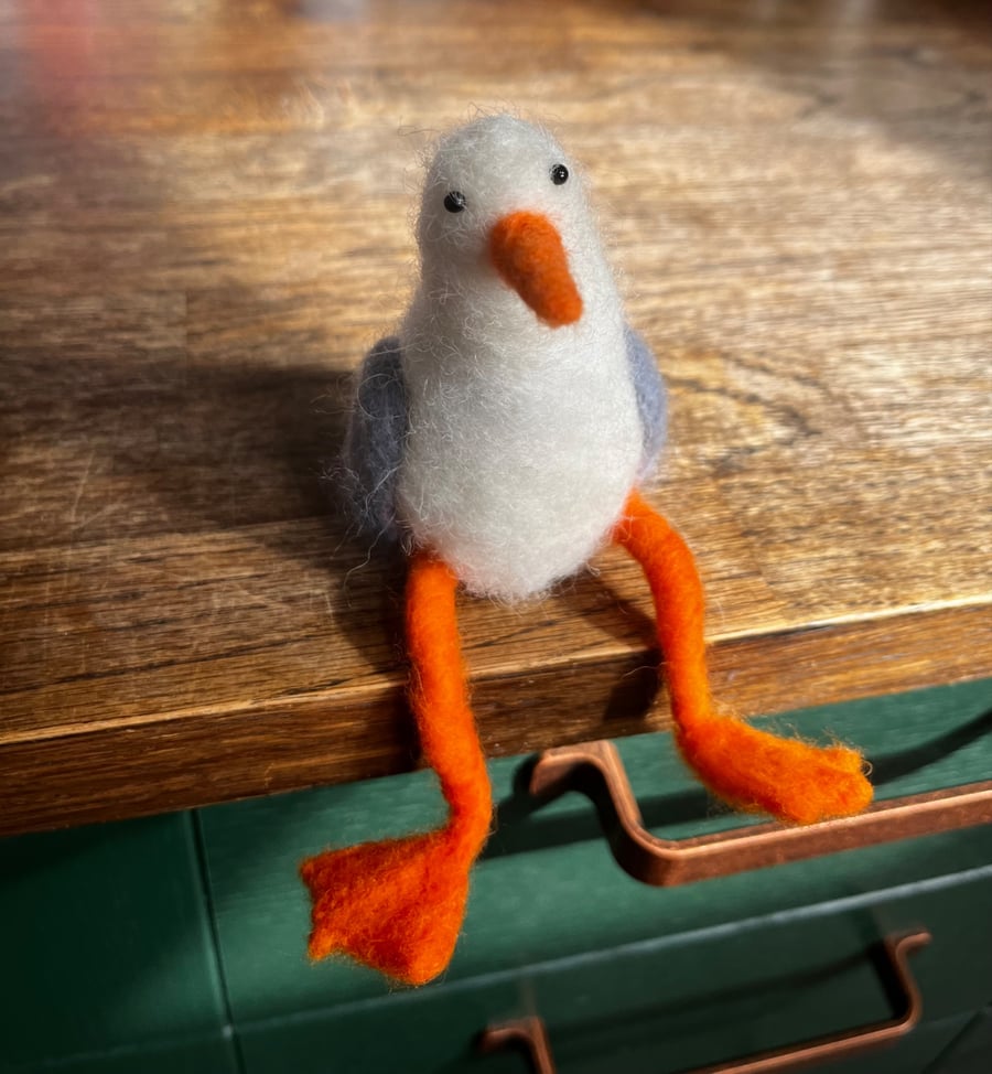 Albert the needle felted seagull
