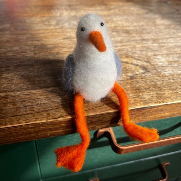 Albert the needle felted seagull