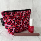 Cosmetic bags hearts 