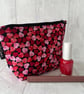 Cosmetic bags hearts 