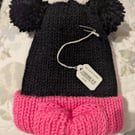 Minnie mouse inspired adult beanie