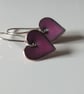 Purple heart earings - Image 4