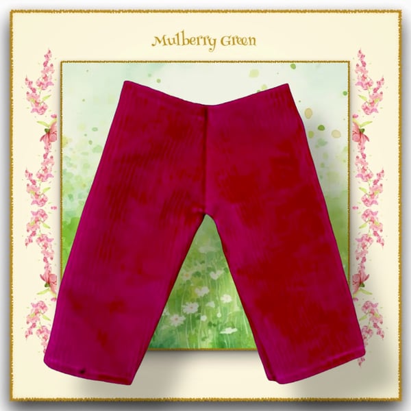 Raspberry Pink Corduroy Trousers