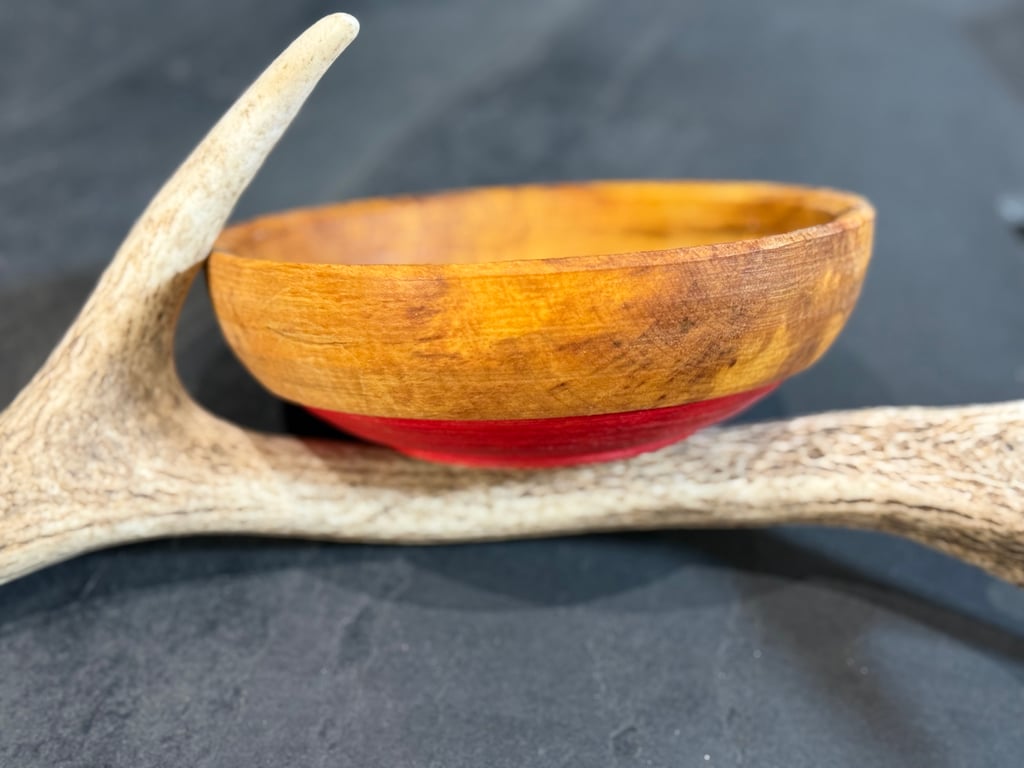 Large Spalted Sycamore Eating Bowl