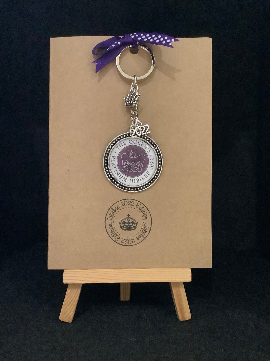 Queen’s Platinum Jubilee keyring, hand made. 