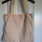 Handmade reversible tote bag. 