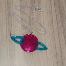Planet necklace handmade unique gift 