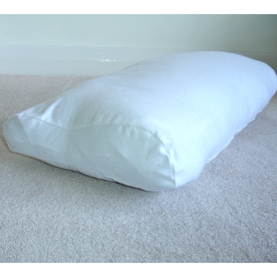 Tempur Original Contour Pillow COVER ONLY Brushed Cotton White Queen Medium 60cm