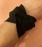 Black Twist Cuff Made to order tattoo wrist cover up, goth gift, secret Santa  - Image 1