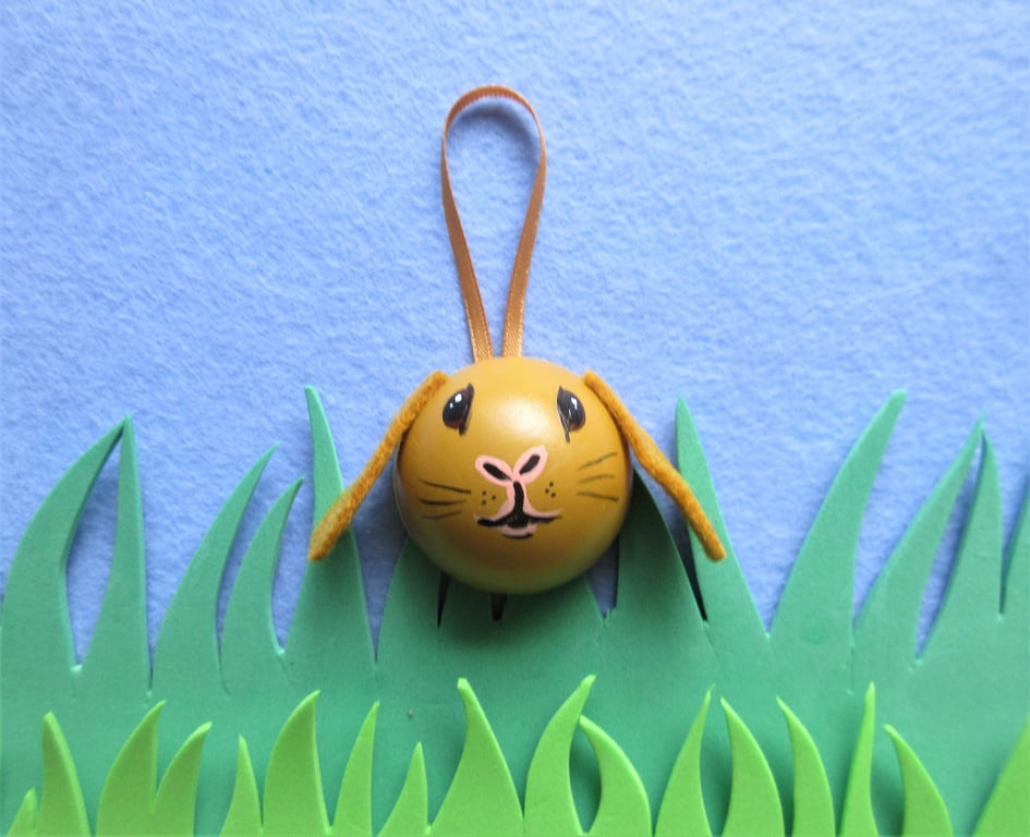 Lop Eared Bunny Rabbit Hanging Decoration Pet Bauble for Christmas Easter etc