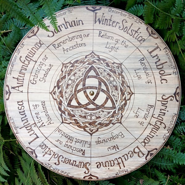 Triquetra Celtic Wheel of the year
