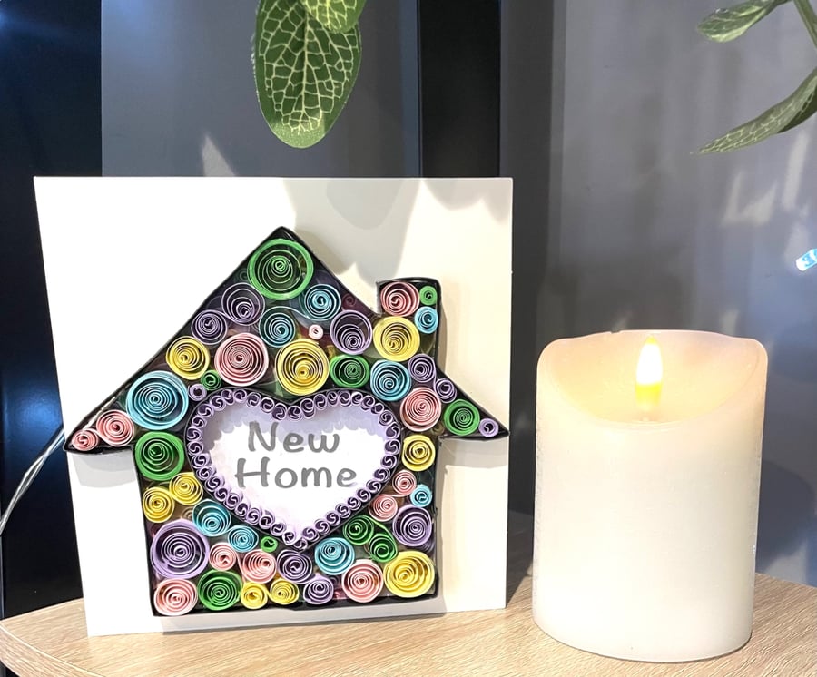 Stunning Handmade Quilled Mew Home Card