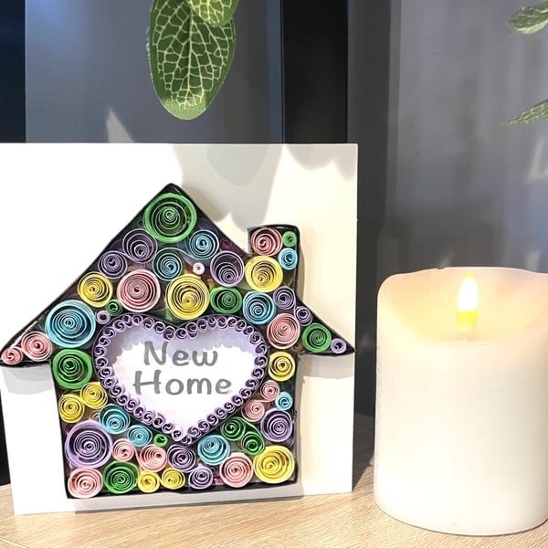 Stunning Handmade Quilled Mew Home Card