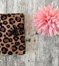 Fabric tea bag holder case pouch tea sachets leopard print animal travel work we - Image 1