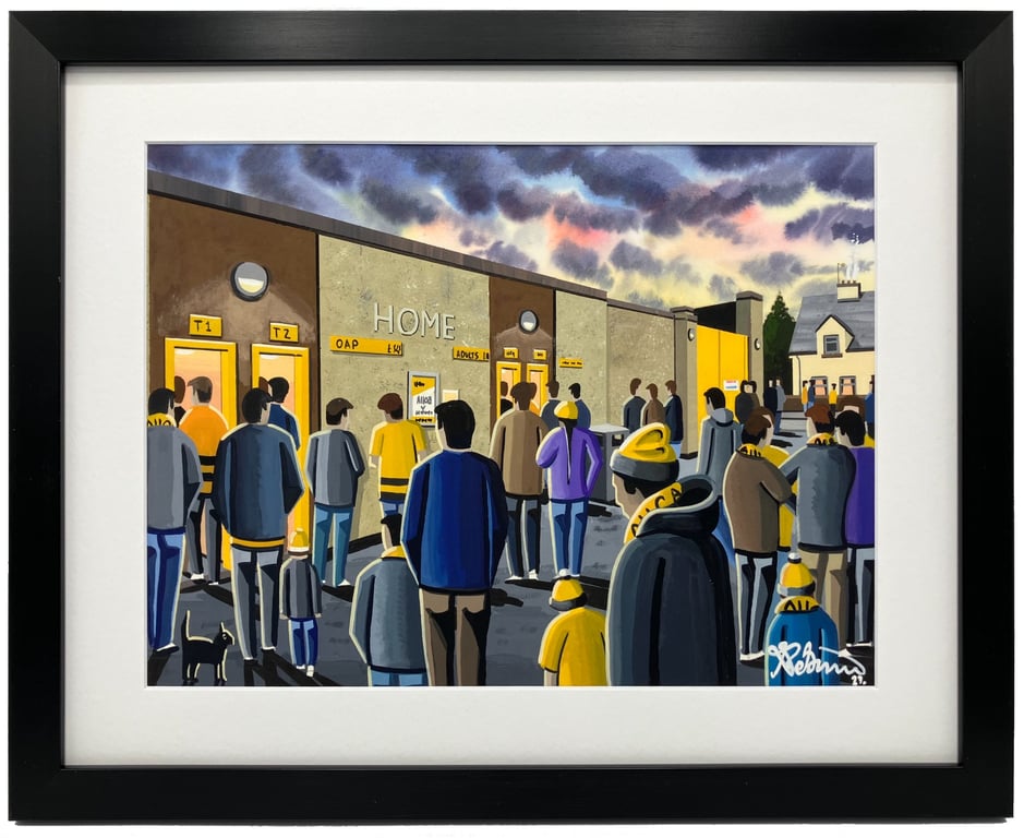 Alloa. Framed & Unframed Art Print. Athletic Football Club FC, Stadium Gift