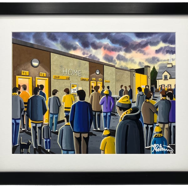 Alloa. Framed & Unframed Art Print. Athletic Football Club FC, Stadium Gift
