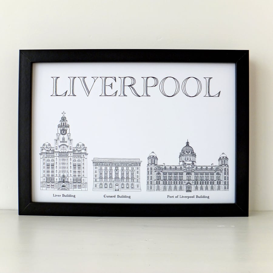 Liverpool's Three Graces Print