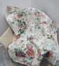 English Summer Floral Cotton Patchwork Lap Quilt - Image 2