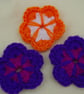 Three Crochet Flowers - Image 1